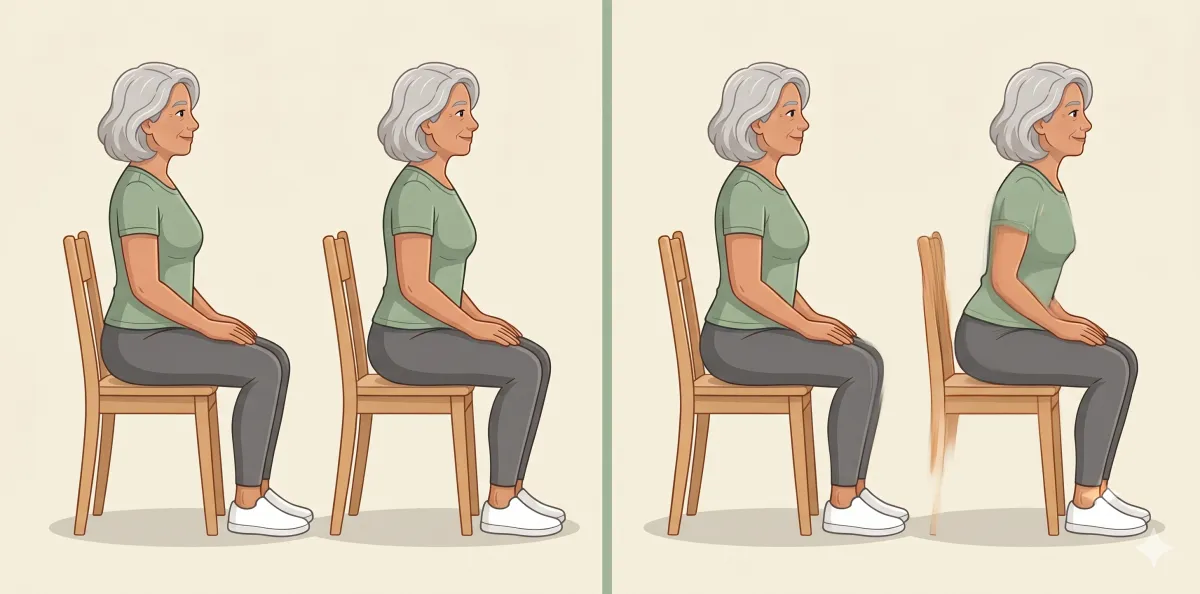 Back for seniors — an example before-and-after move