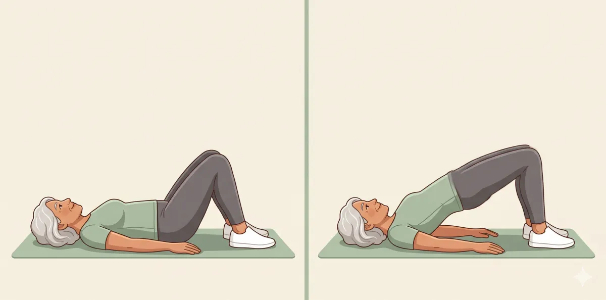Floor / mat for seniors — an example before-and-after move