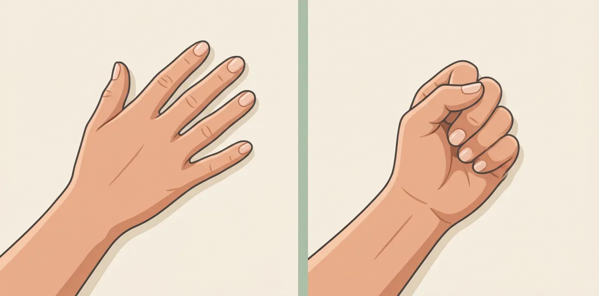 Hand & finger for seniors — an example before-and-after move